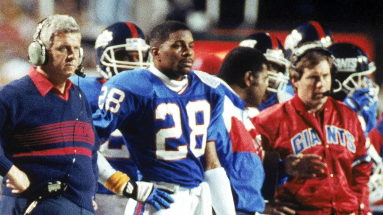 Bill Parcells coaching from the sideline