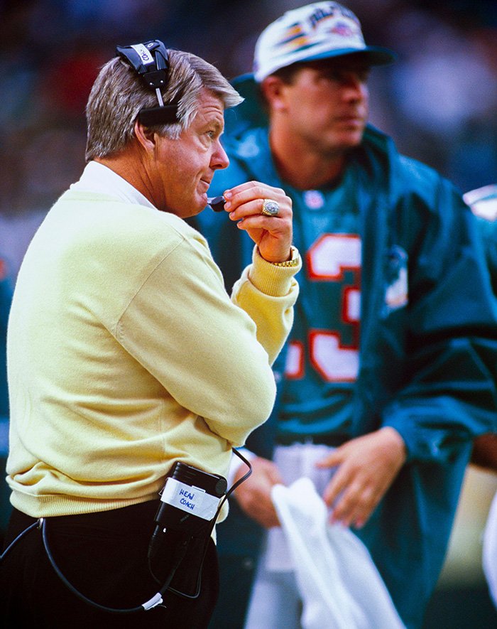 Jimmy Johnson on the sideline